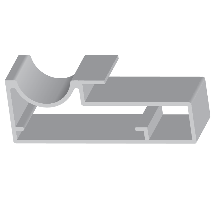 Montante de Porta – Jateado e Anodizado