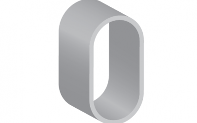 Tubo – Cabideiro Oblongo em Alumínio