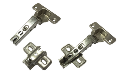 Dobradiça com Pistão Calço Removível – Reta