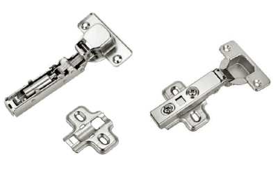 Dobradiças Clip On Com Pistão – Reta